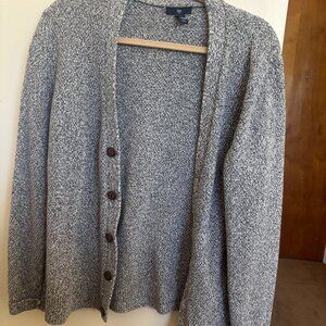 Gap Marbled Knit Button-Up Cardigan| Women's Size Medium